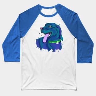 Colorful dog Baseball T-Shirt